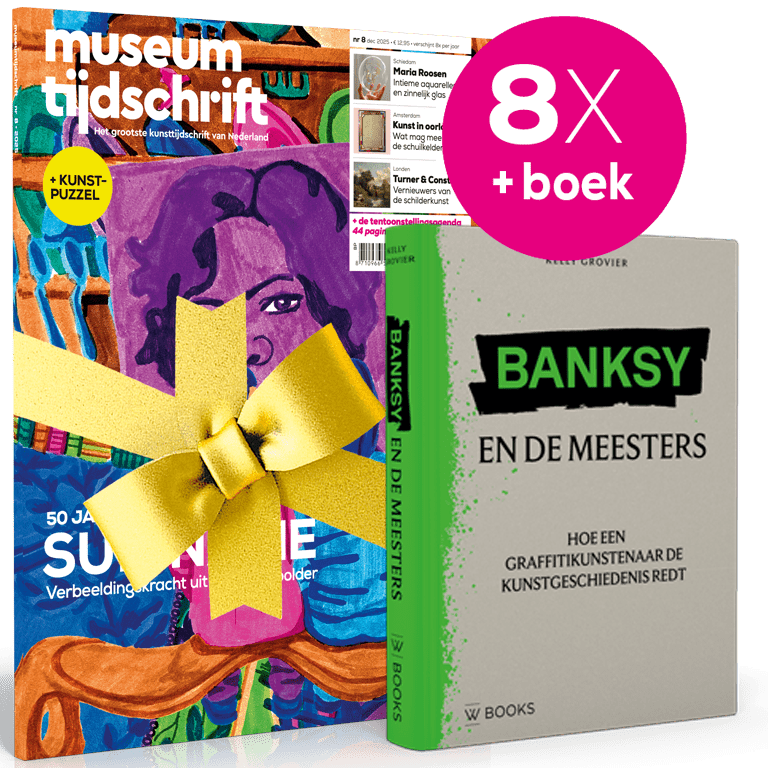Feestdagenaanbieding: 8x Museumtijdschrift + Banksy cadeau!