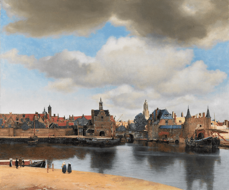 Johannes Vermeer, ‘Gezicht op Delft’, ca. 1660-1661