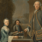 Jean Appelius, detail van ‘Portret van Daniël Radermacher, Suzanna Libertina Boogaert van Alblasserdam en hun zoontje Samuel’, 1759/72, foto: Rijksdienst voor het Cultureel Erfgoed