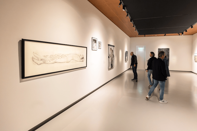 Zaaloverzicht ‘Voorbij de horizon’, foto: Aron Weidenaar