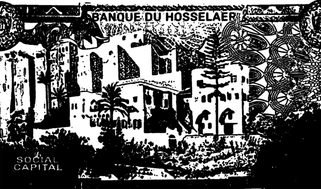 Farida Sedoc, 'Social Capital', digital collage, 2025.