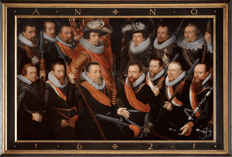 Zacharias Paulusz, ‘Officieren en vaandeldragers van de Oude Schutterij van Alkmaar’, 1621