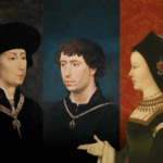 v.l.n.r. Filips de Goede. Naar Rogier van der Weyden, 16e eeuw; Karel de Stoute, naar Rogier van der Weyden, 1440-1480, foto: Gemäldegalerie, Staatliche Museen in Berlijn, Christoph Schmidt; Margaretha van York, onbekend, Frans, ca. 1467, foto: GrandPalaisRmn (Musée du Louvre), Tony Querrec