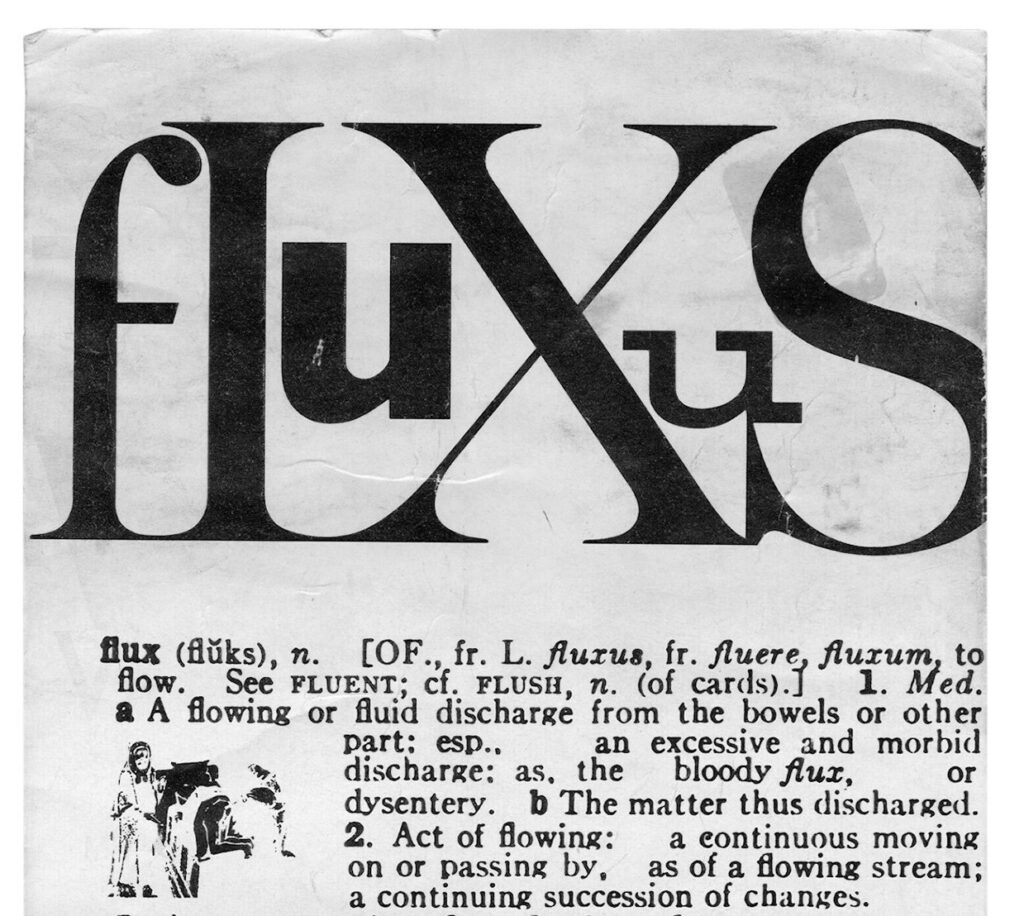 George Maciunas Fluxus Preview Review (Flux-Roll), 1963 (Ausschnitt) © Billie Maciunas