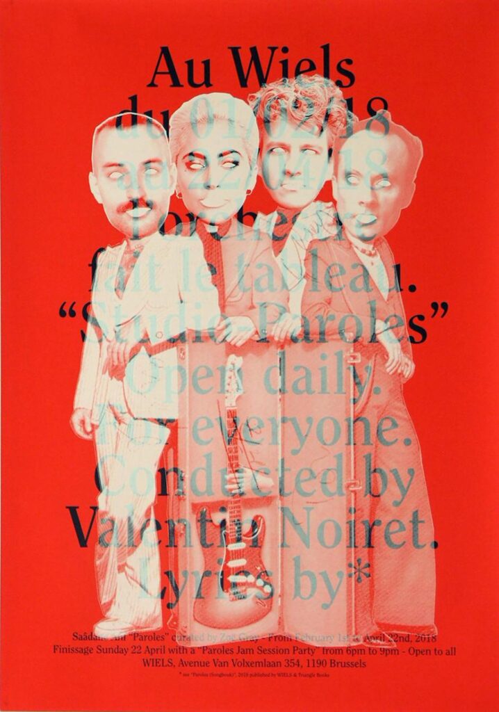 Saâdane Afif Au Wiels du 01/02/18 au 22/04/18 / l'orchestre fait le tableau. / “Studio Paroles” (Louis und Augustin), Brüssel, 2018 © Saâdane Afif