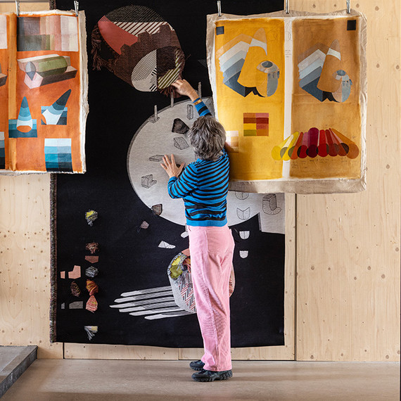 Image: Hella Jongerius in her studio, 2023 © Vitra Design Museum, photo: Roel van Tour