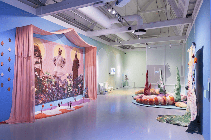 Zaaloverzicht 'Haus of Fibre, foto: Josefina Eikenaar