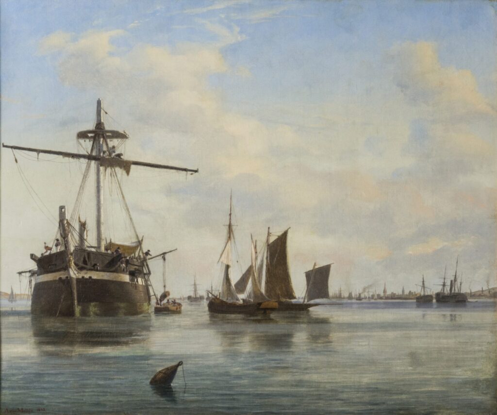 Anton Melbye Die Reede vor Southampton 1845, Internationales Maritimes Museum Hamburg