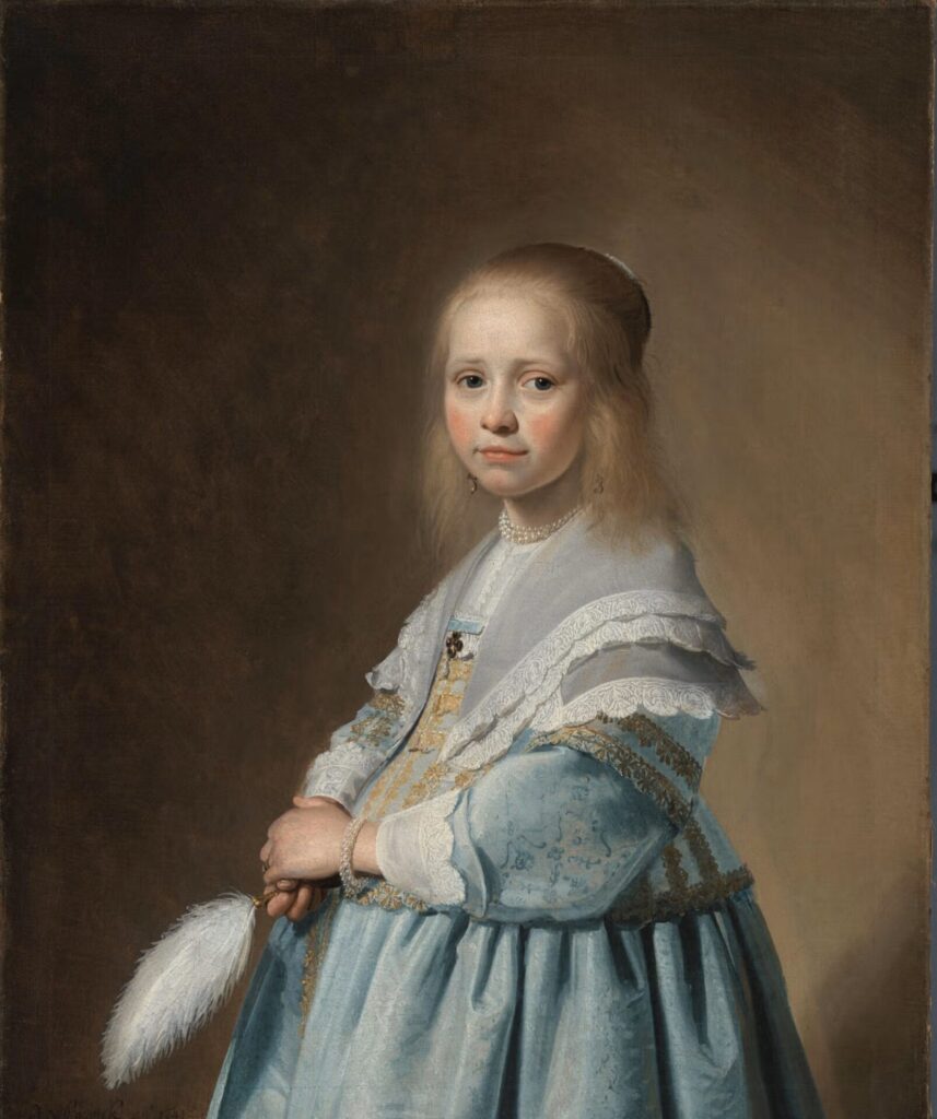 Beeld: Portret van een meisje in het blauw, Johannes Verspronck, olieverf op doek, 82 x 66,5 cm