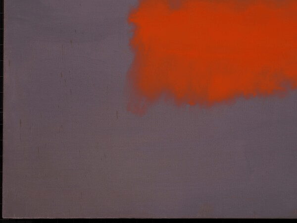 Mark Rothko, ‘Grey, orange on maroon, no. 8’, 1960, detail na restauratie