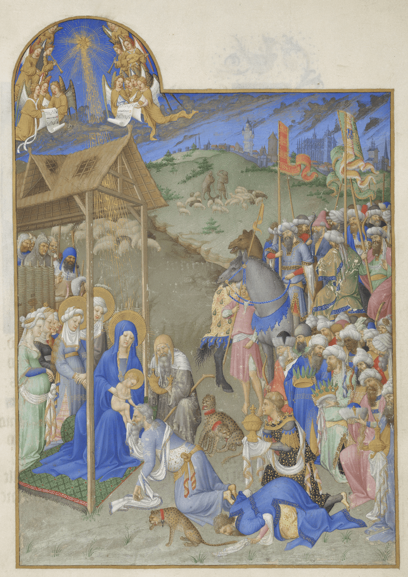 Gebroeders van Lymborch, kalenderblad uit 'Les Très Riches Heures', 1411/1412- 1416