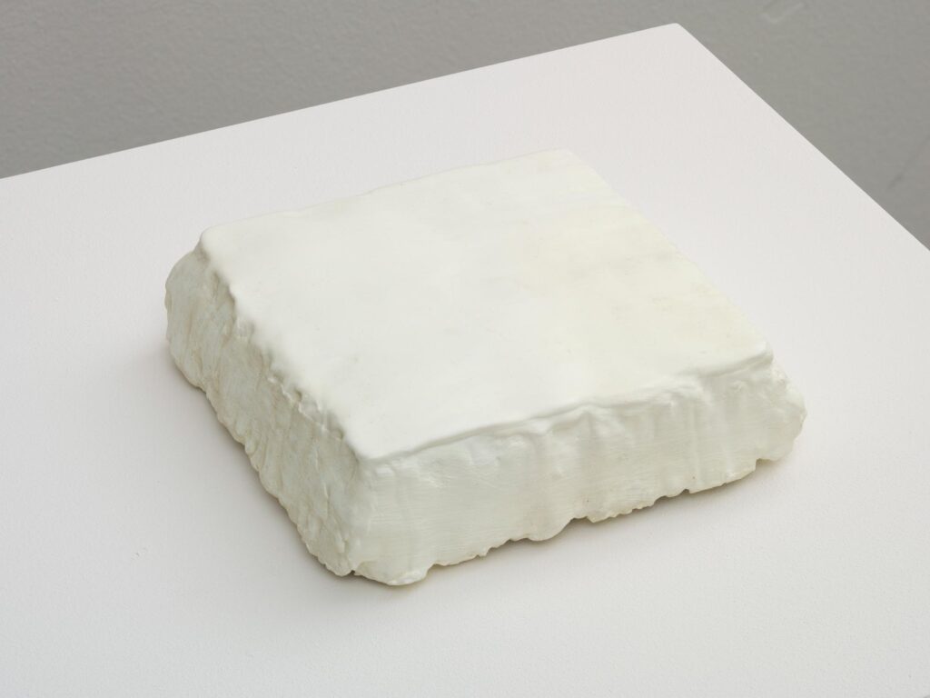 Clary Stolte, Volume 1b, 2000, bijenwas en pigment op katoen, 22 x 22 x 6,2 cm, collectie SCHUNCK, gemeente Heerlen. Fotografie: Peter Cox, Eindhoven.