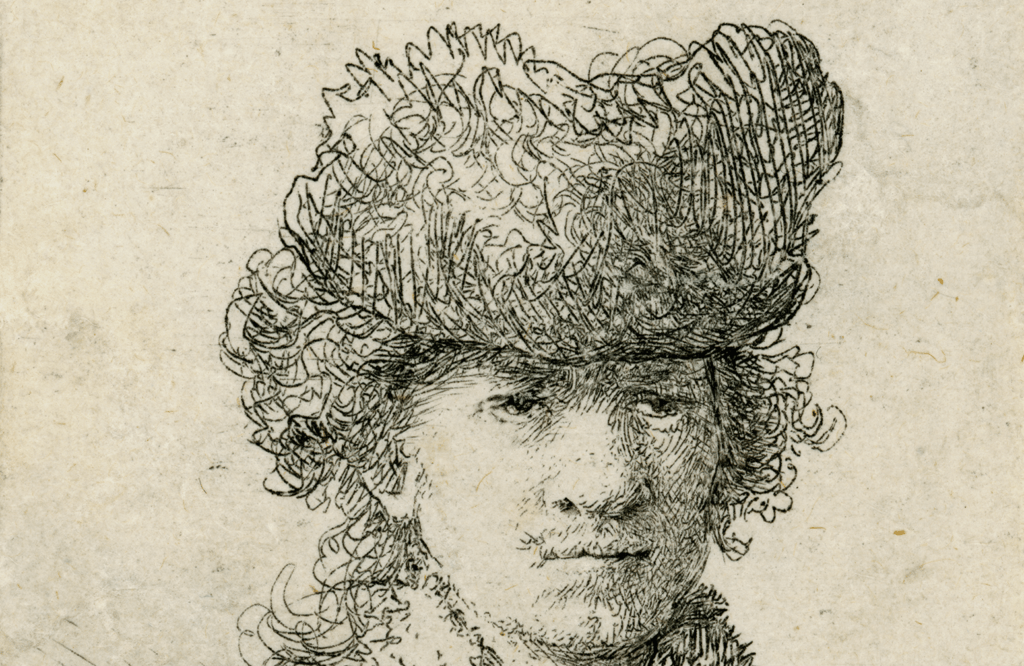 Rembrandt van Rijn, ‘Zelfportret met bonten muts’, 1630