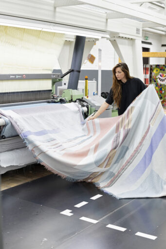 Productieproces in het Textiellab, foto: TextielLab