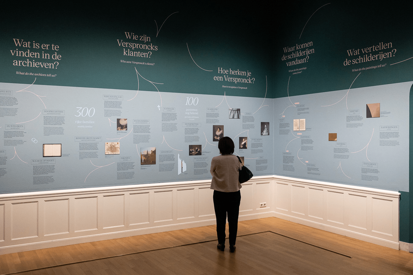 Zaaloverzicht ‘Het raadsel van het meisje in het blauw’, foto Maarten Nauw