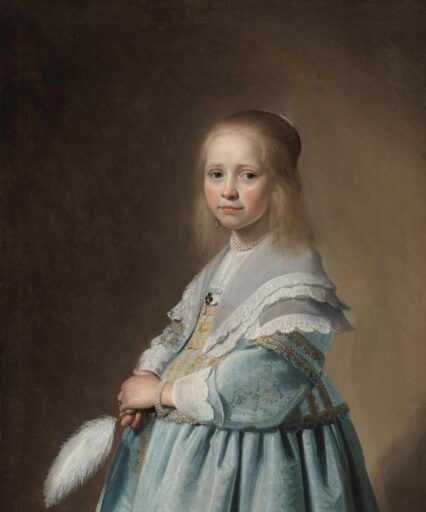 Portret van een meisje in het blauw, 1641