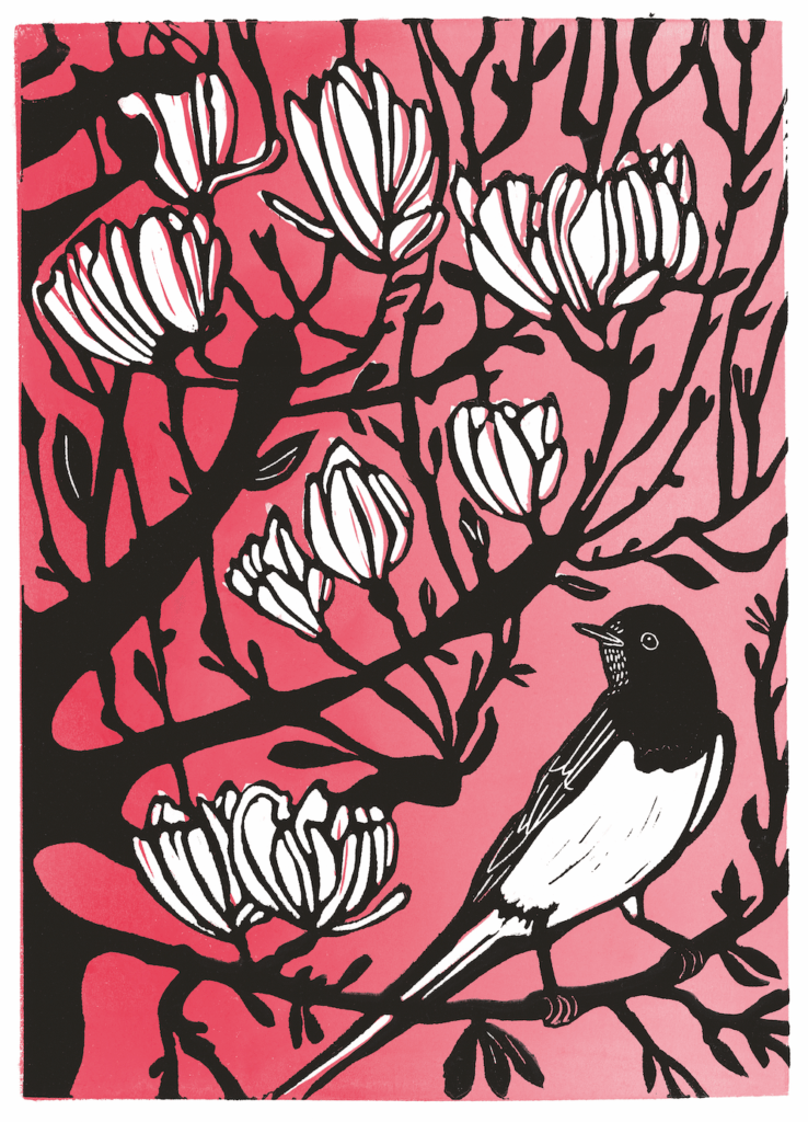 Octavie Wolters, ‘De zwaluw in de magnolia’, 2024.