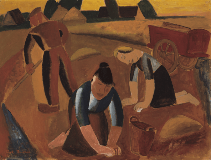 aardappeloogst Gustave De Smet, ‘De aardappeloogst’, ca. 1930