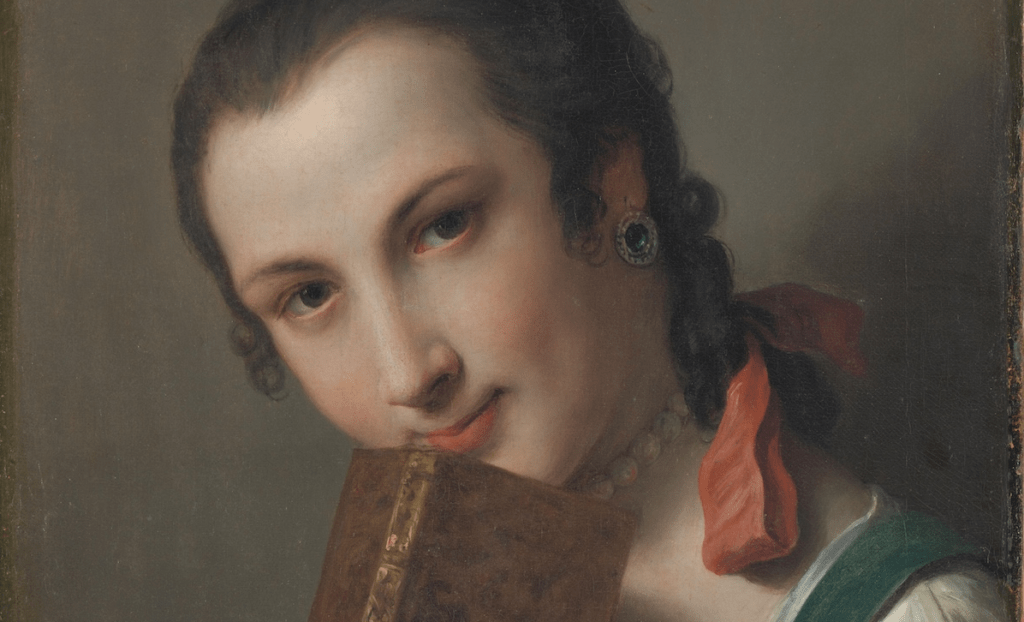 Pietro Rotari, ‘Een jonge vrouw met een boek’, 1756-62