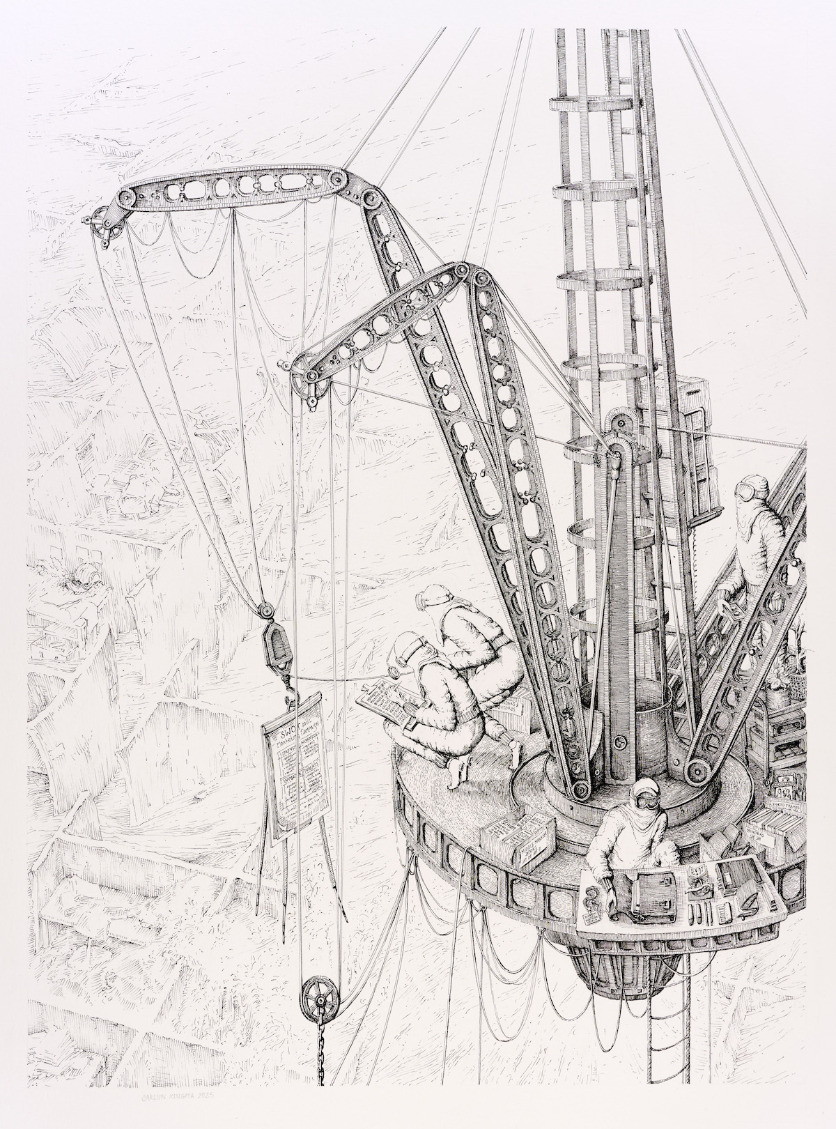 Beeld 8 Carlijn Kingma, ‘Fear of Falling – The Excavation of the Middle Manager’, 2025
