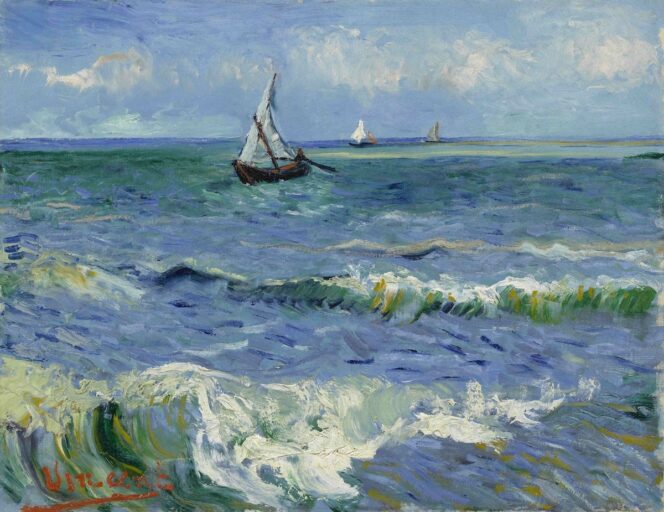 s0117V1962_gb1000 Vincent van Gogh, ‘Zeegezicht bij Les Saintes-Maries-de-la-Mer’, 1888