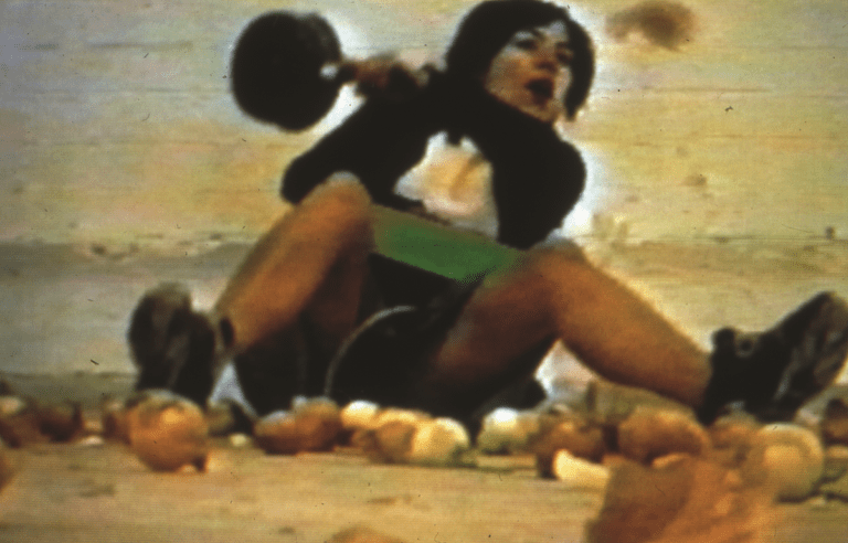 v10 Jennifer Tee, ‘Onions Attack! Jennifer in Defense’ (still), 1998