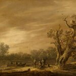 Jan van Goyen, ‘Vissers aan de oevers van een plas’, 1651