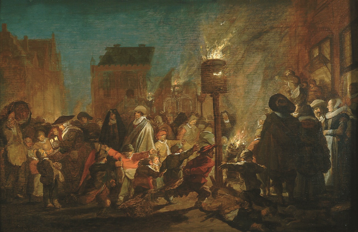 Pieter de Molijn, ‘Avondfeest op de Grote Markt te Haarlem’, ca. 1625